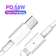 iPhone 18W PD Fast Charging Cable | Lightning to USB-C